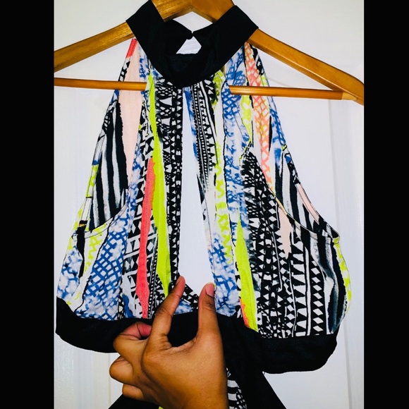 Long colorful pattern cut out dress - Picture 5 of 7